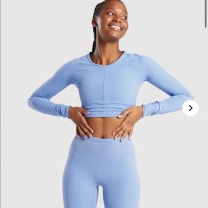 Whitney Simmons long sleeve crop top